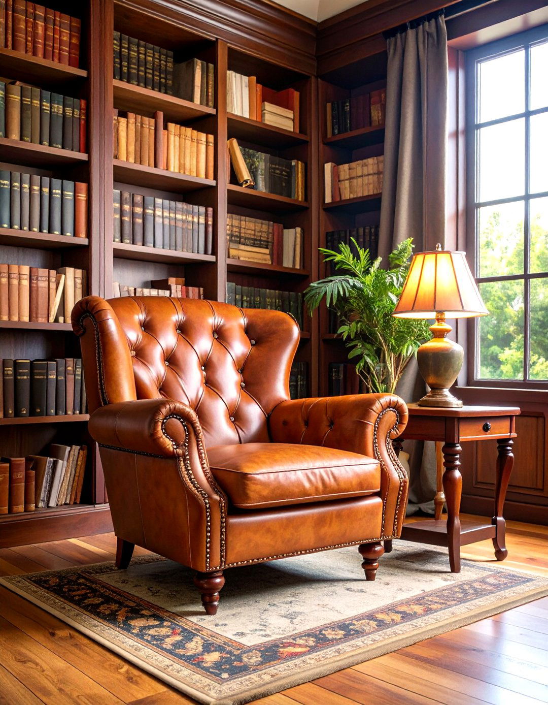 Vintage Library Reading Nook - 24 Bohemian Interior Design Ideas
