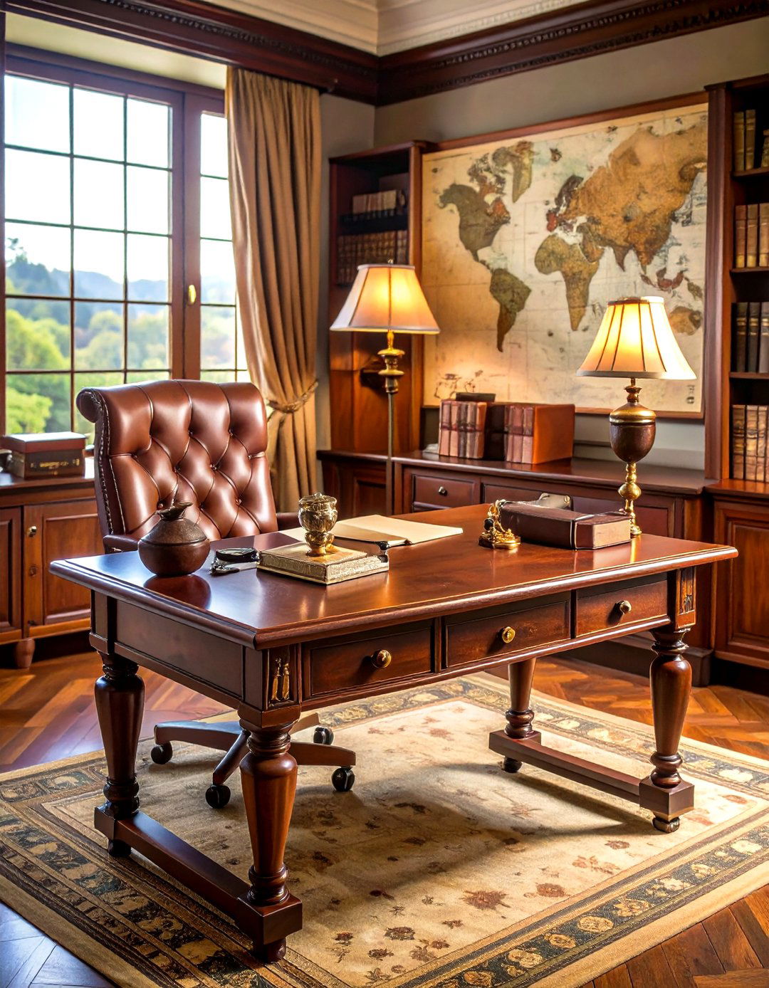 Vintage Library Scholar Theme - 24 Desk Decor Ideas