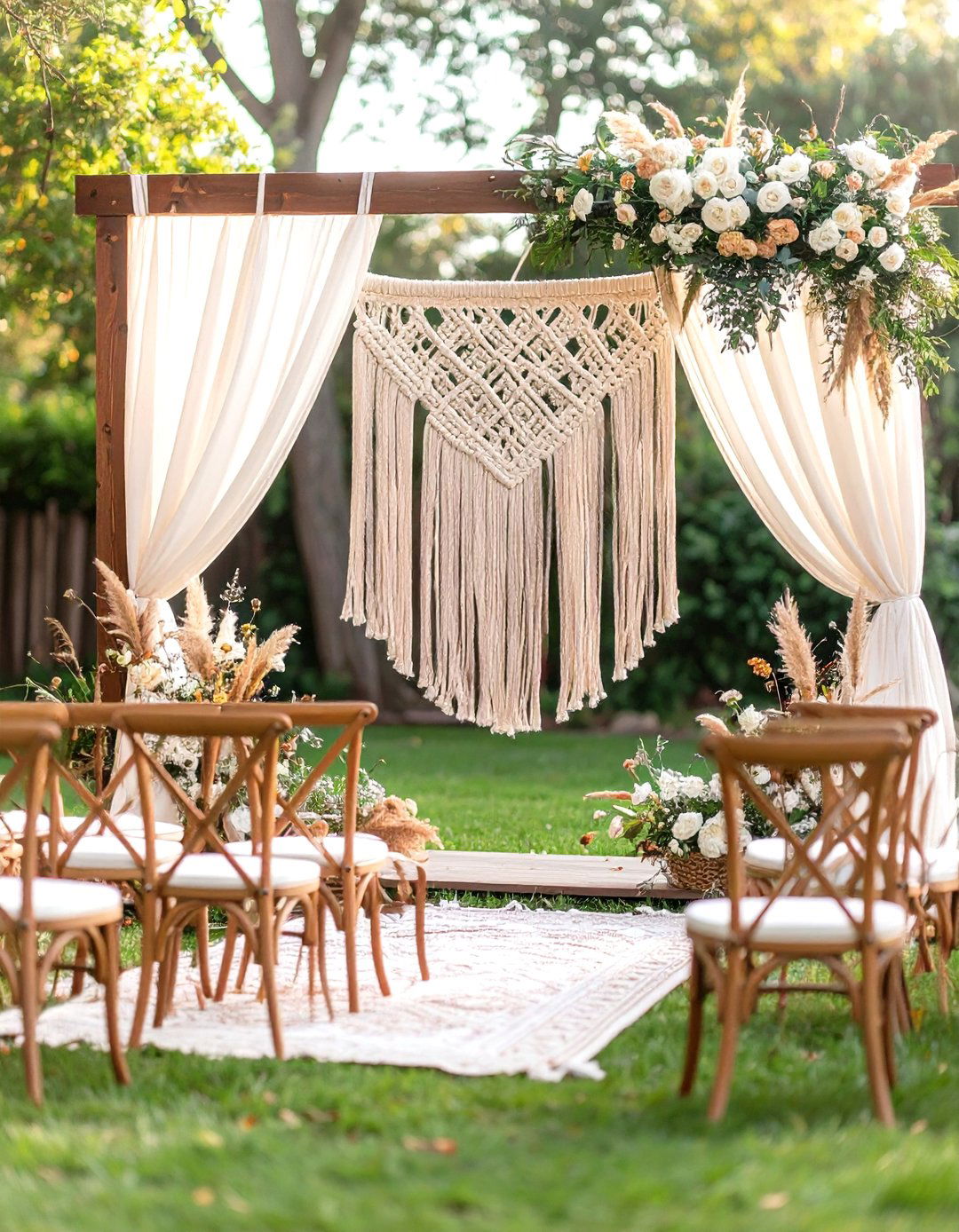 Vintage Macrame Boho Wedding - 24 boho wedding ideas