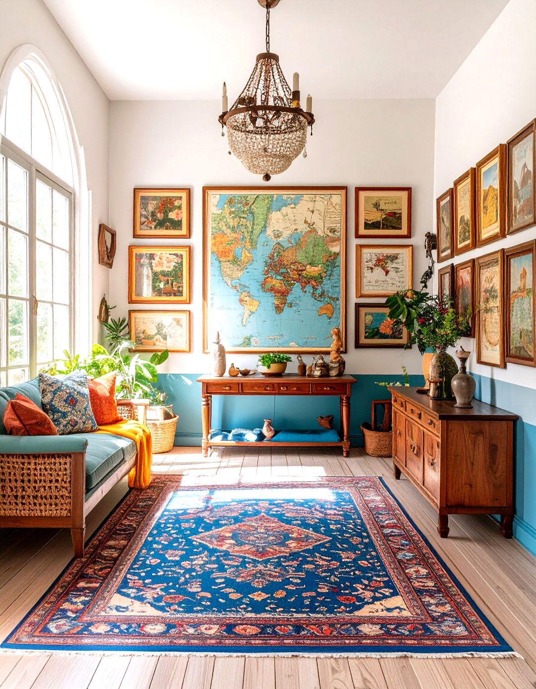 Vintage Map and Travel Displays - 24 Entryway Wall Ideas