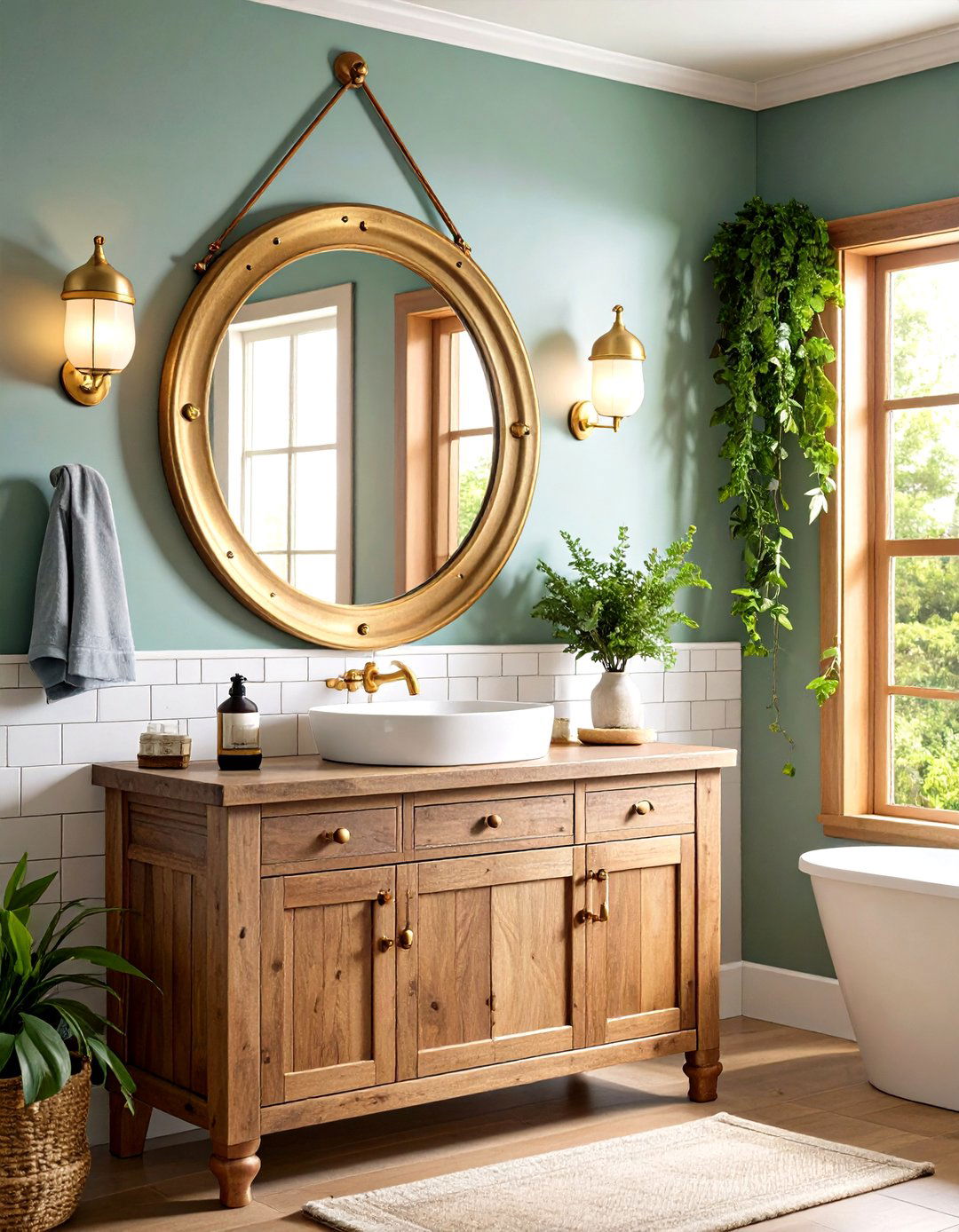 Vintage Maritime Bathroom Retreat - 24 Nautical Decor Ideas
