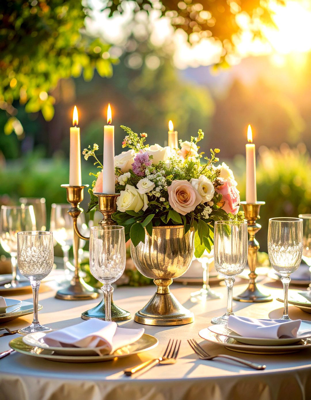 Vintage Mercury Glass Centerpieces - 24 Wedding Decoration Ideas