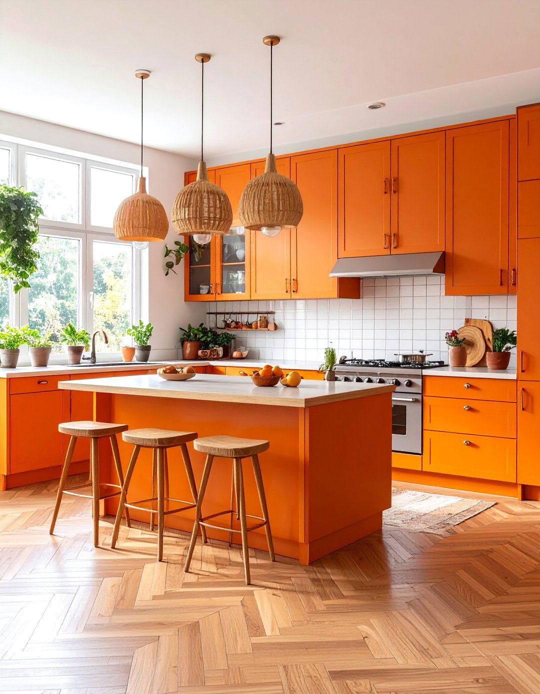 Vintage Mid Century Orange Revival - 24 Burnt Orange Kitchen Ideas