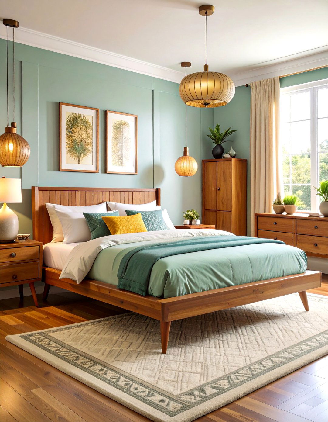 Vintage Mid Century Setup Design - 24 Bedroom Layout Ideas