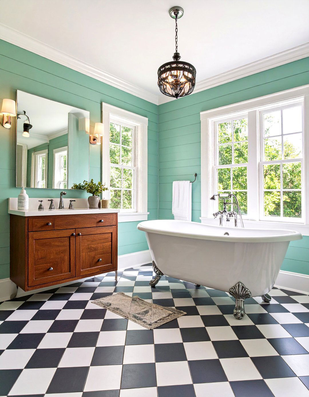 Vintage Mint Green Shiplap Bathroom Charm - 24 shiplap bathroom ideas