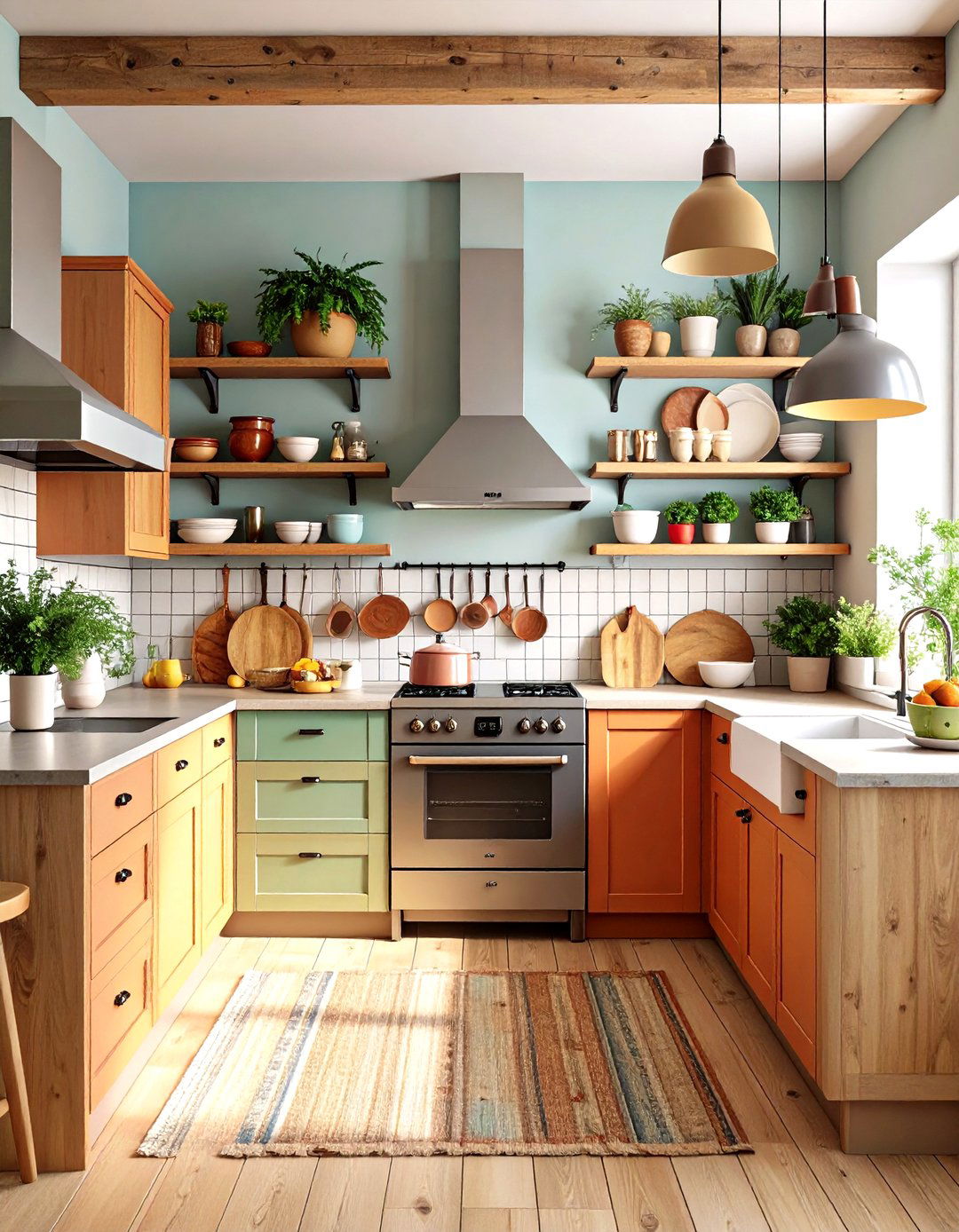 Vintage Modern Mix Kitchens - 24 House Decor Ideas