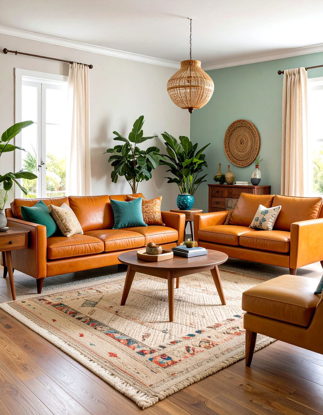 Vintage Neutral Furniture Mix Living Room - 24 Neutral Boho Living Room Ideas