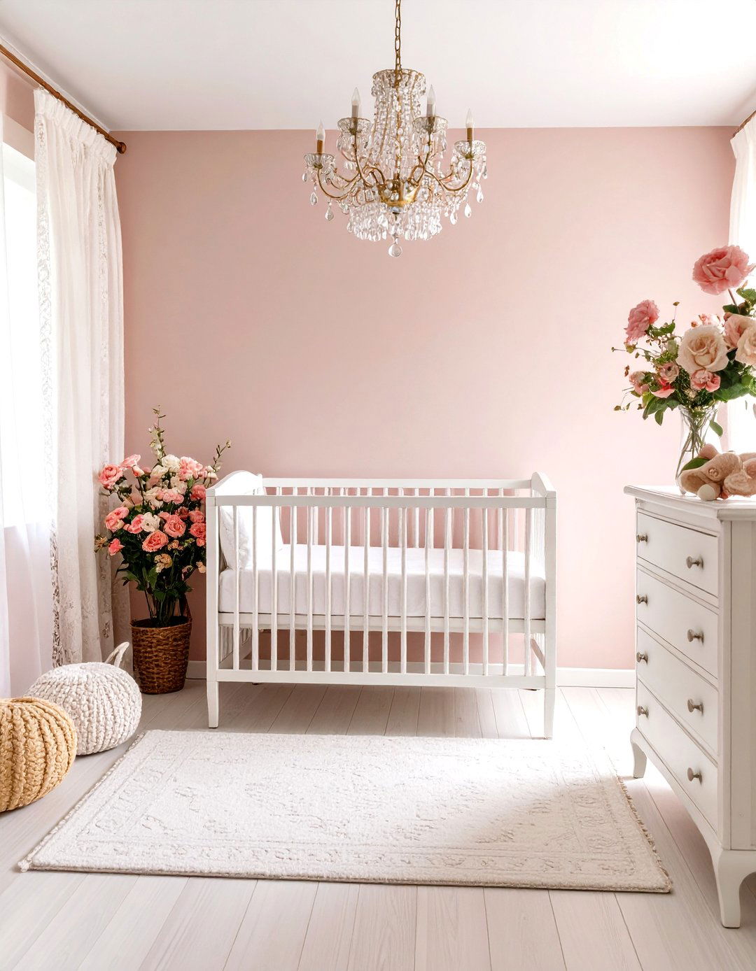 Vintage Pink Nursery with Antique Charm - 24 Pink Nursery Ideas