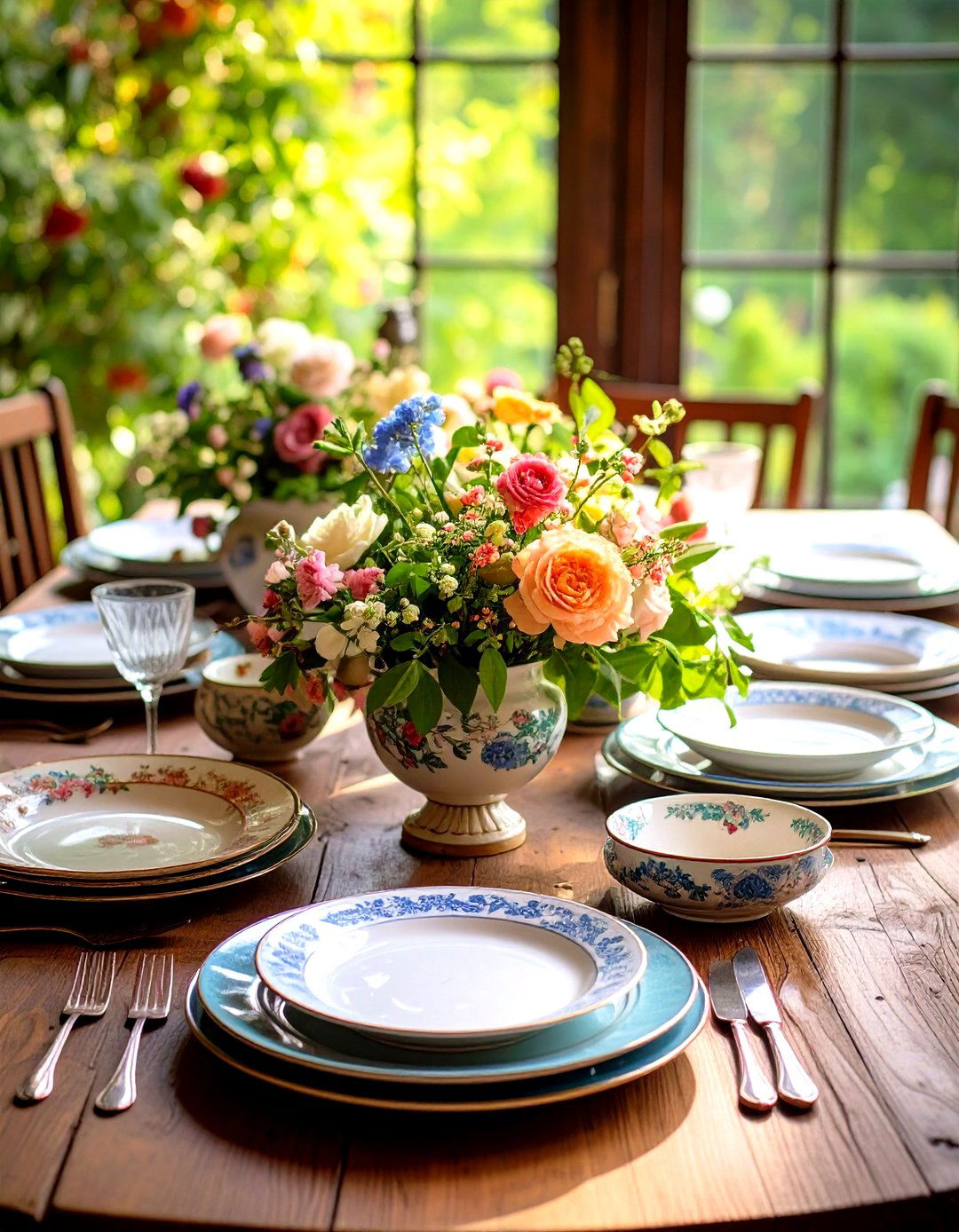 Vintage Plate Display - 24 Dining Room Wall Decor Ideas