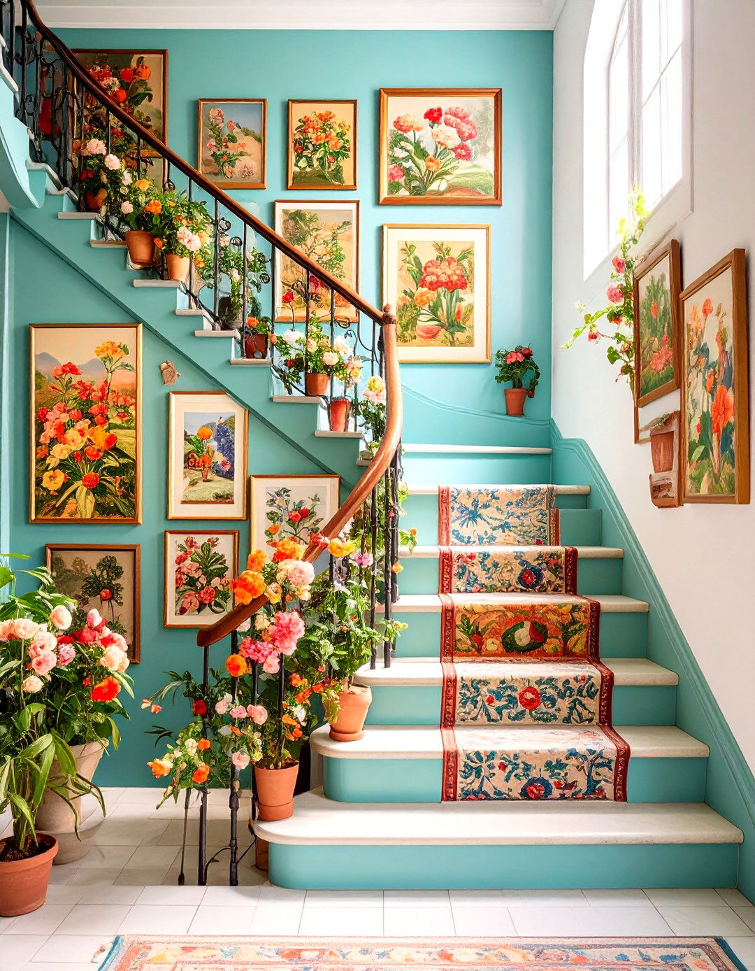 Vintage Poster Collections - 24 Staircase Wall Ideas