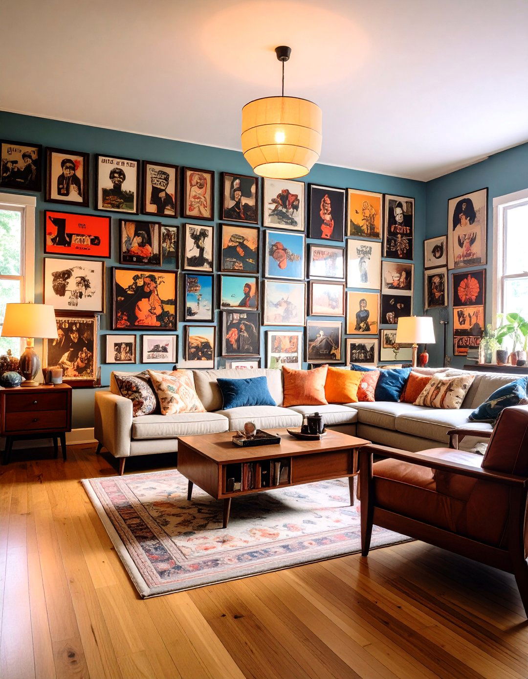 Vintage Poster Gallery Wall - 24 Gallery Wall Ideas