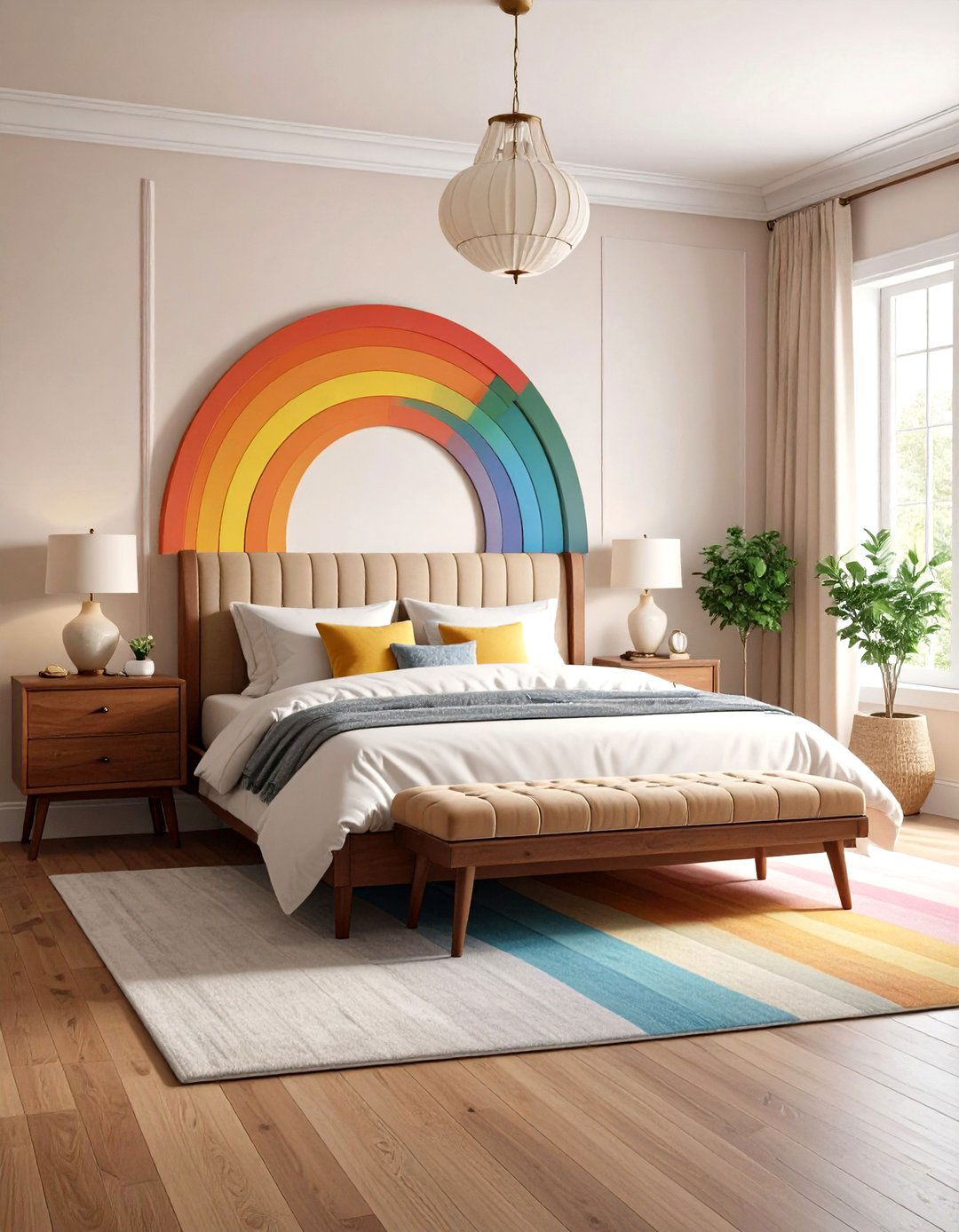 Vintage Rainbow Revival - 24 Rainbow Bedroom Ideas