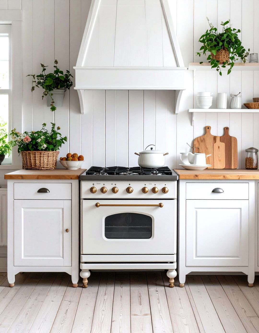 Vintage Range Centerpiece - 24 Cottage Kitchen Ideas