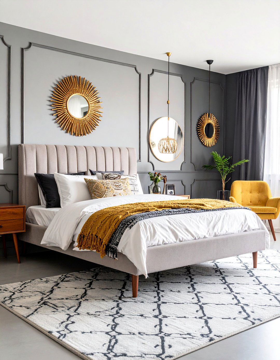 Vintage Retro Bedroom Charm - 24 Black and White Bedroom Ideas