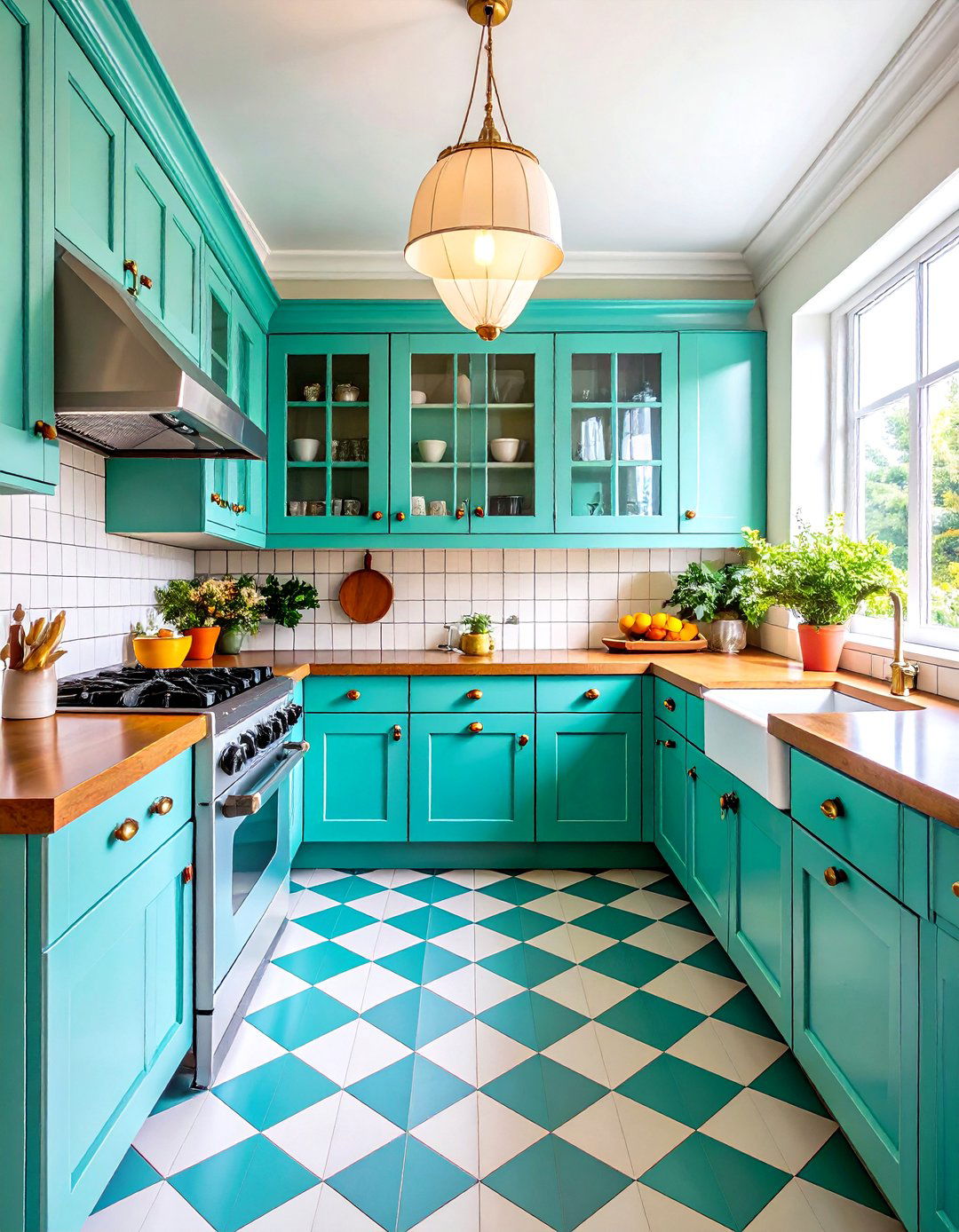 Vintage Retro Kitchen Revival - 24 U Shaped Kitchen Ideas