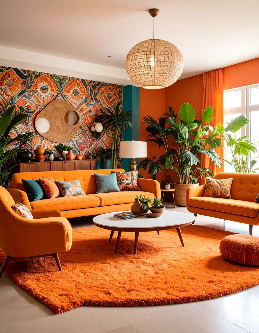 Vintage Retro Revival Lounge - 24 Sunken Living Room Ideas