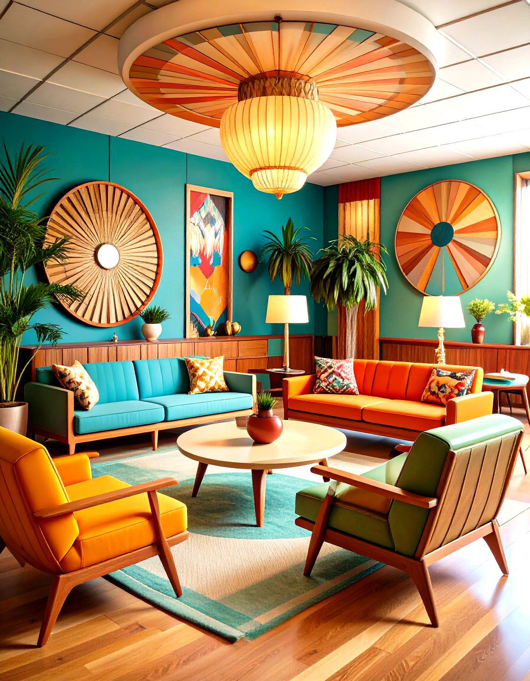 Vintage Retro Therapy Lounge - 24 Therapist Office Decor Ideas