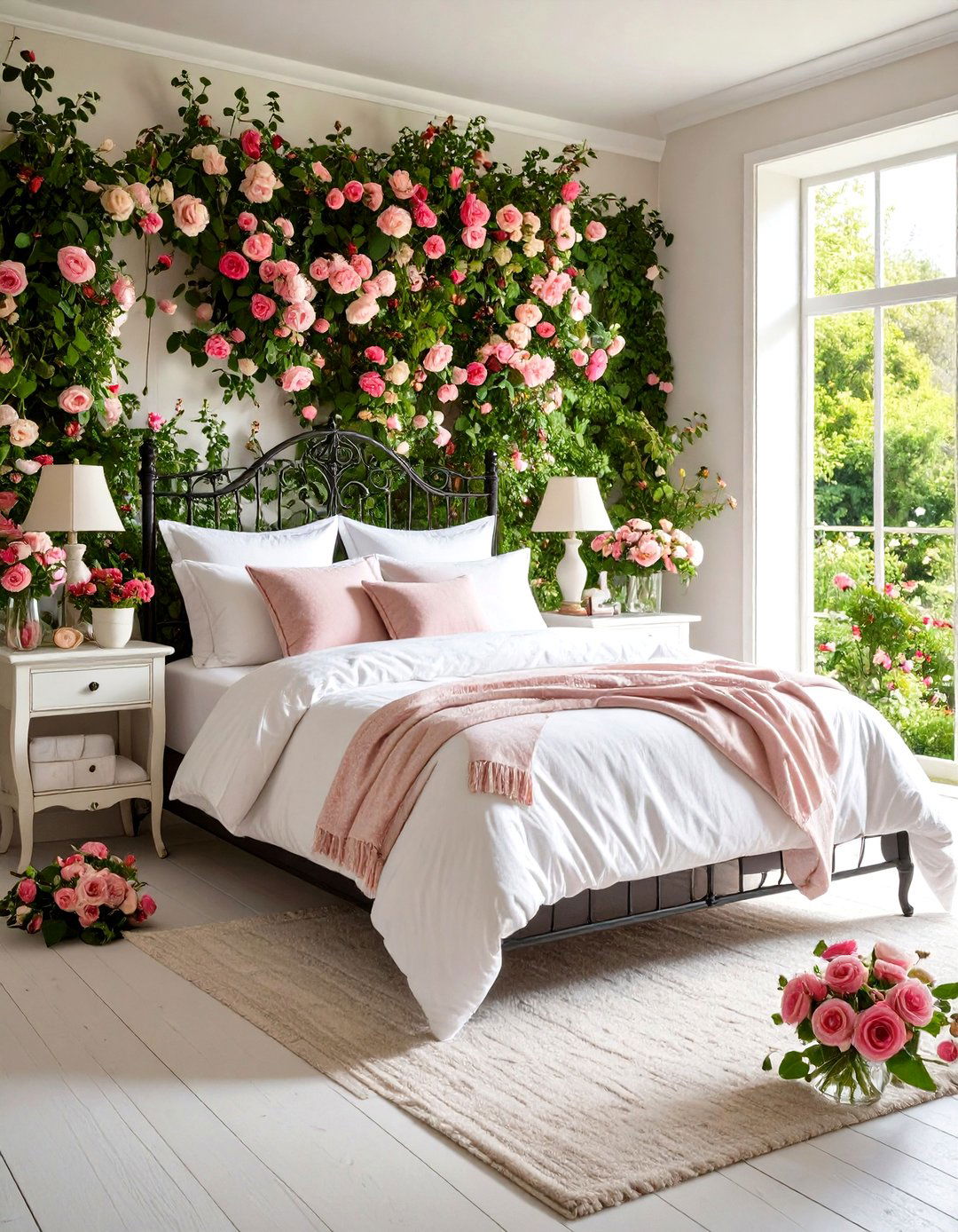 Vintage Rose Garden Sanctuary - 24 Shabby Chic Bedroom Ideas