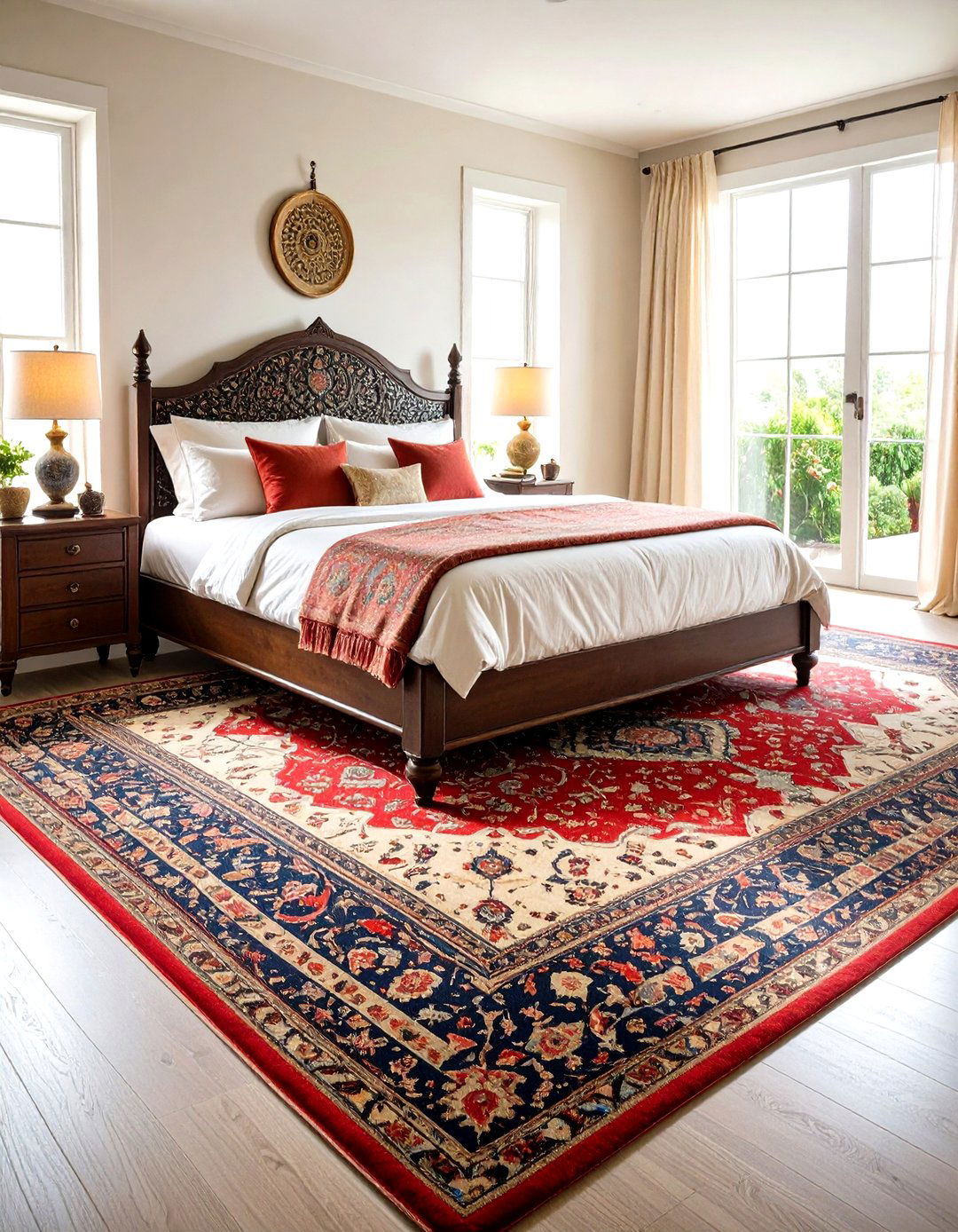 Vintage Rug Layering - 24 Grunge Aesthetic Room Decor Ideas