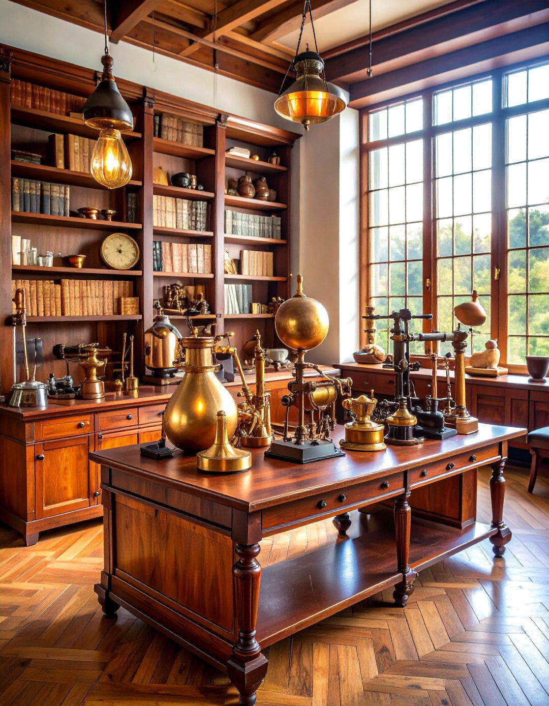 Vintage Scientific Instrument Collection - 24 Steampunk Interior Design Ideas