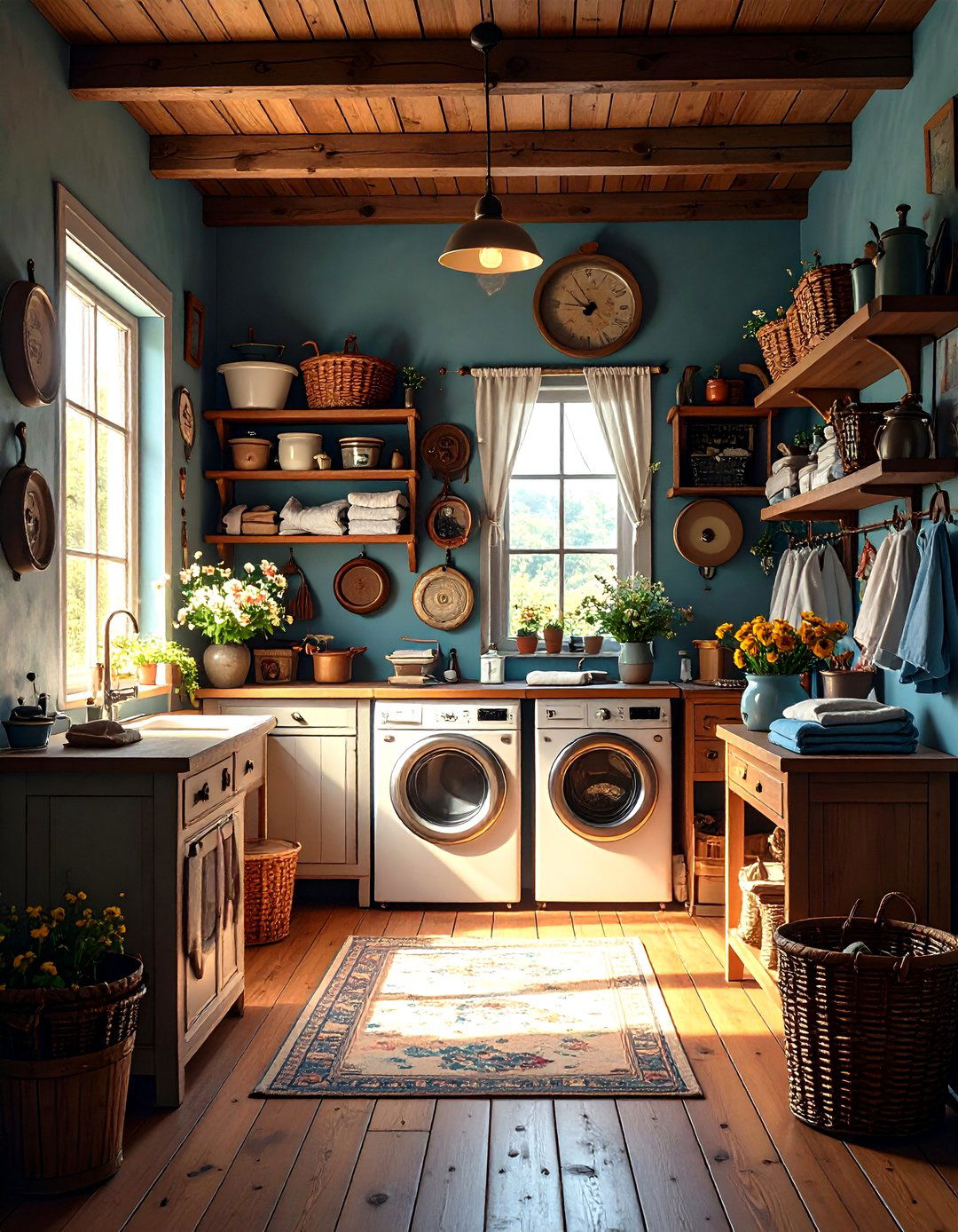Vintage Sign Collection Laundry Room - 24 Farmhouse Laundry Room Ideas