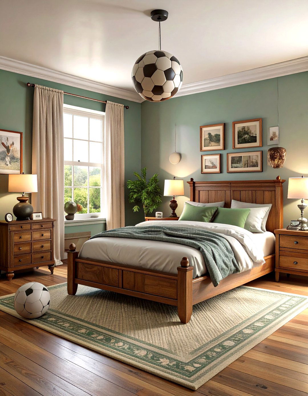 Vintage Soccer Memorabilia Collection Theme - 24 Soccer Themed Bedroom Ideas