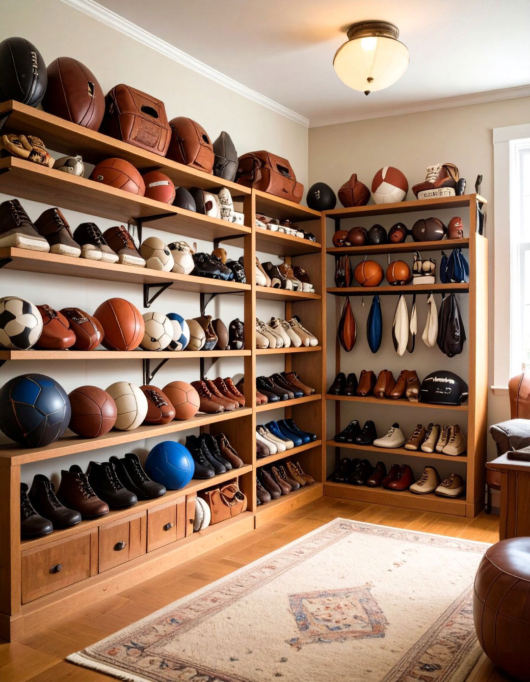 Vintage Sports Equipment Display Nursery - 24 Sports Nursery Ideas