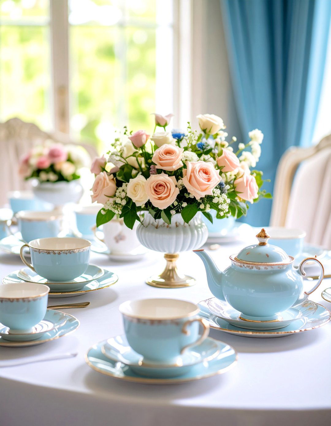 Vintage Tea Party Elegance - 24 Baby Shower Centerpiece Ideas