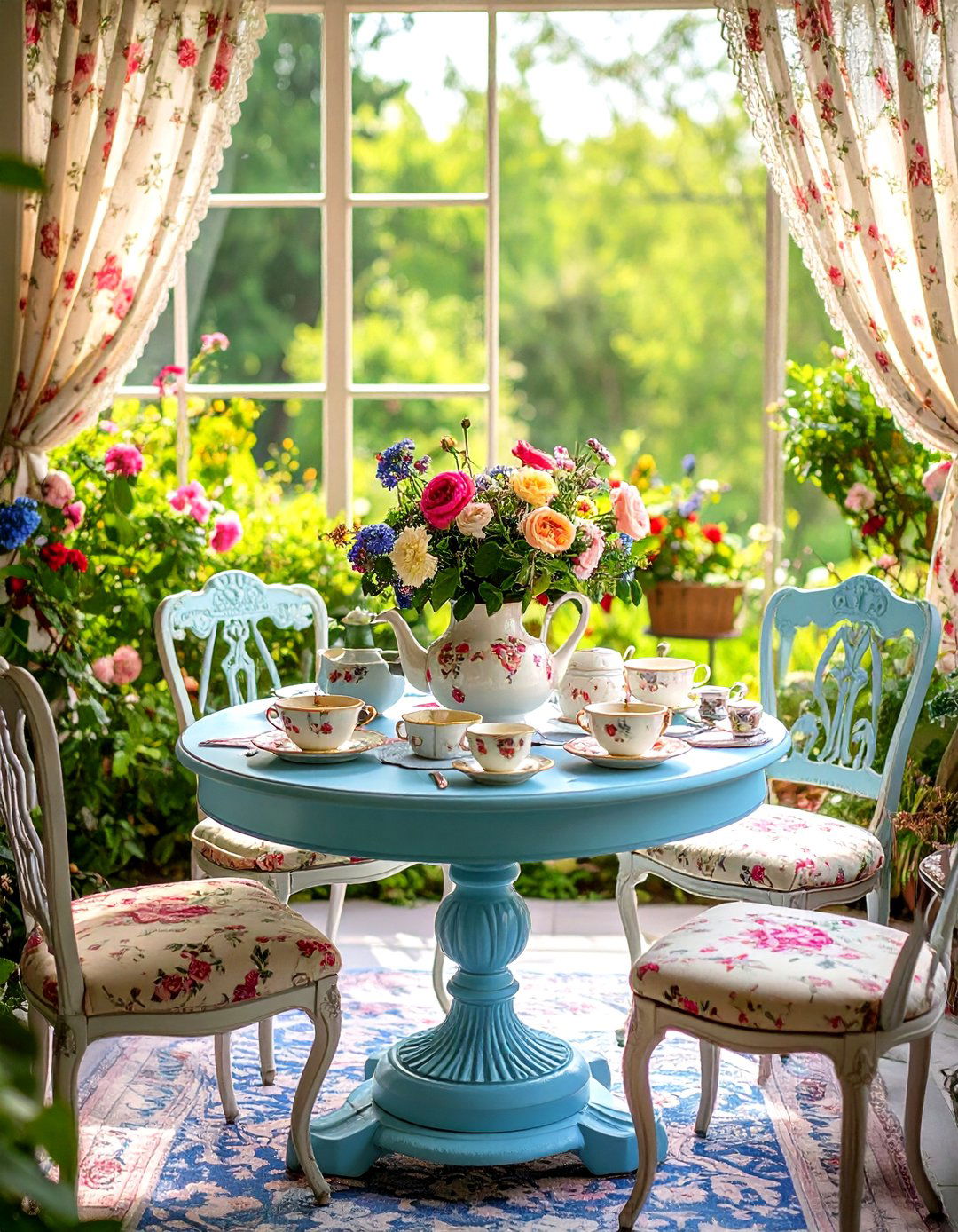 Vintage Tea Room Atmosphere - 24 Small Sunroom Ideas
