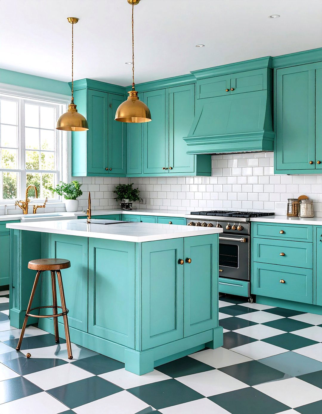 Vintage Teal Kitchen with Retro Appeal - 24 Teal Kitchen Ideas