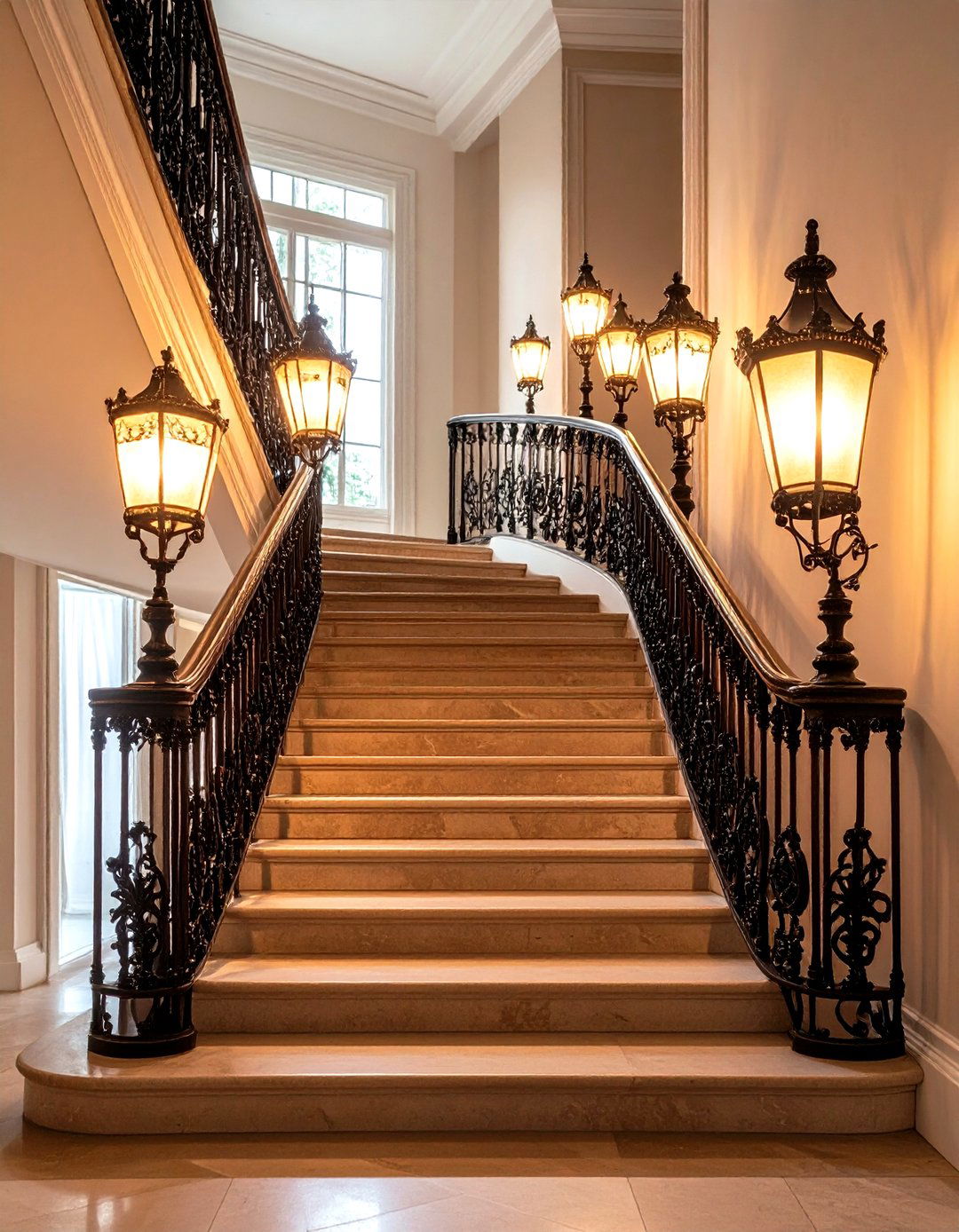 Vintage Traditional Fixtures - 24 Staircase Lighting Ideas
