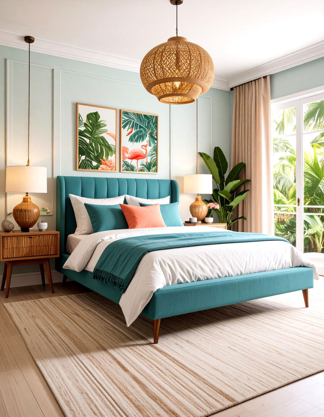 Vintage Tropical Resort Bedroom - 24 Tropical Bedroom Ideas
