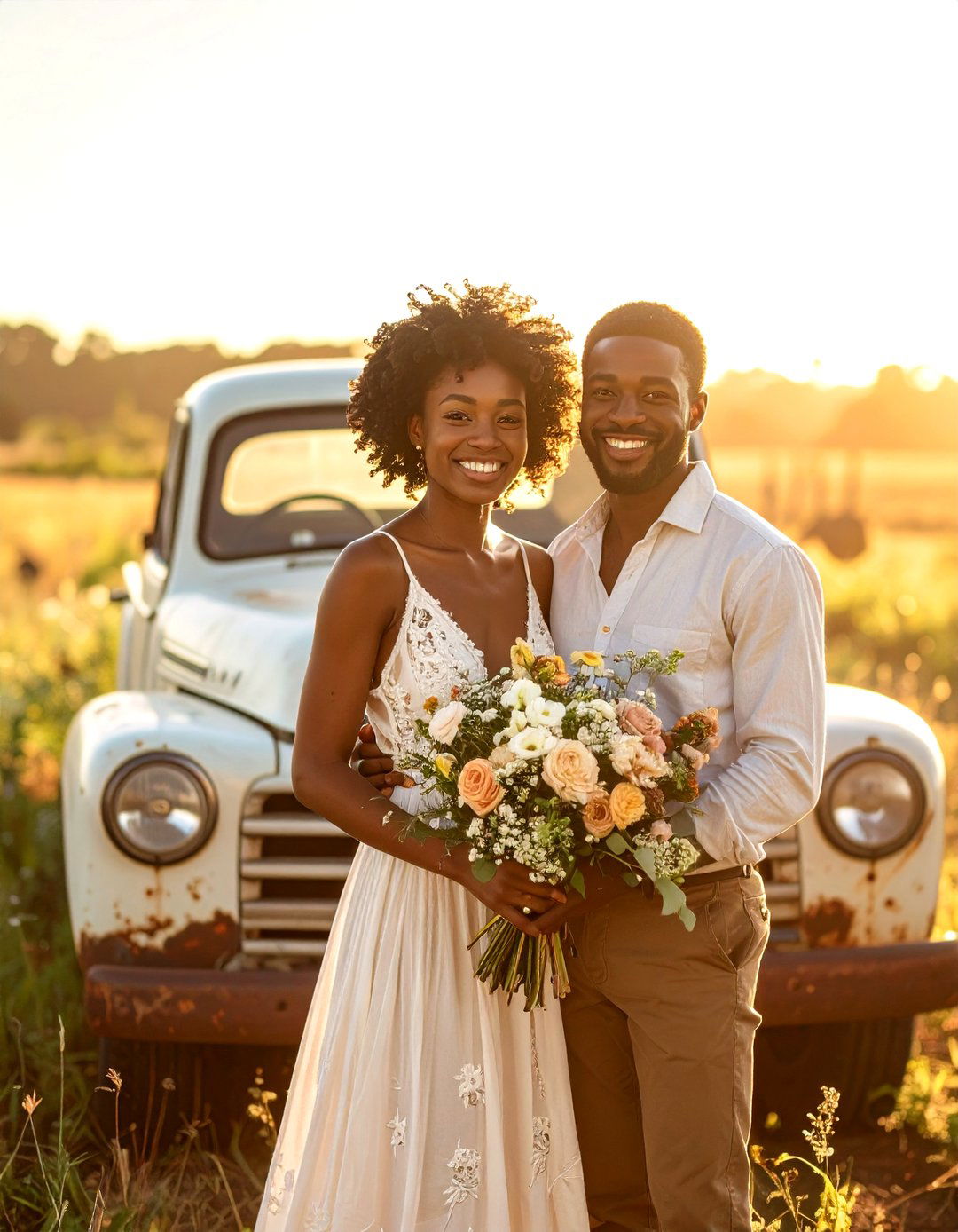 Vintage Truck Photo Props - 24 Western Wedding Ideas