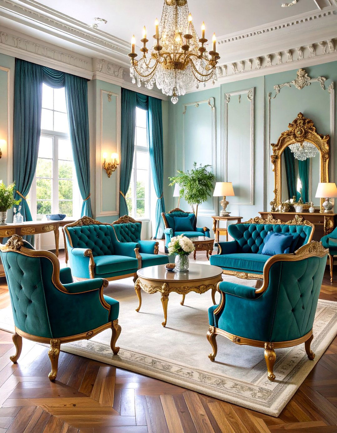 Vintage Velvet Salon - 24 Living Room Nook Ideas