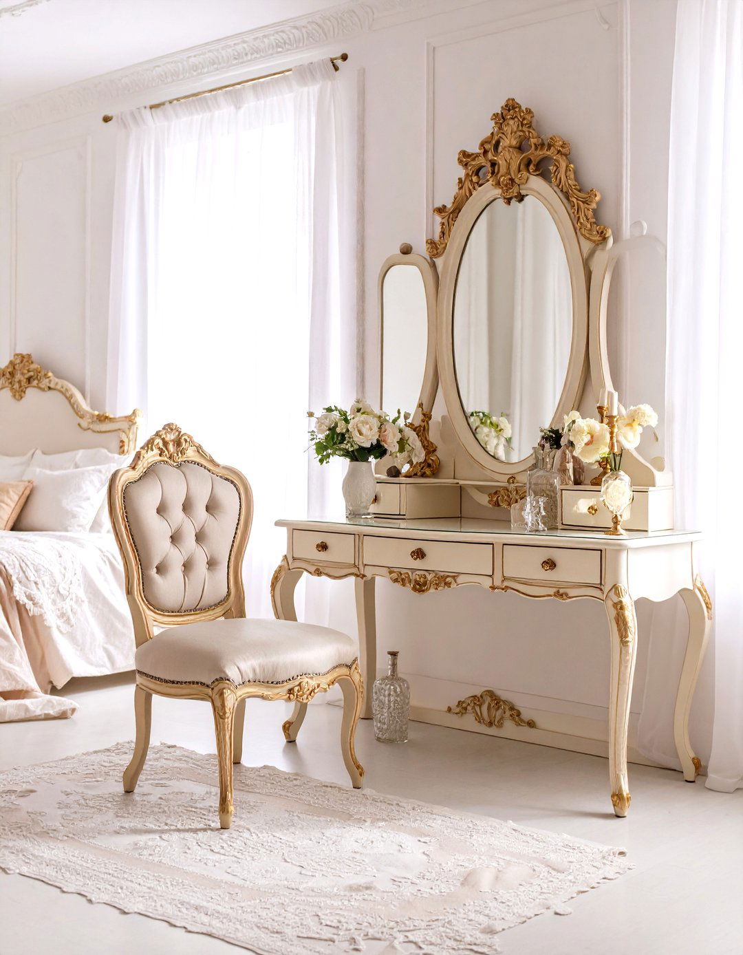 Vintage Victorian Dressing Room - 24 Makeup Room Ideas