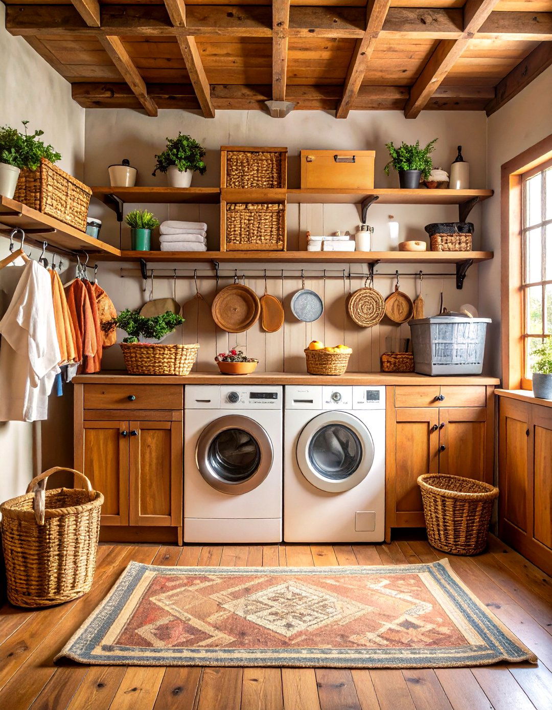 Vintage Washboard Wall Art Laundry Room - 24 Rustic Laundry Room Ideas