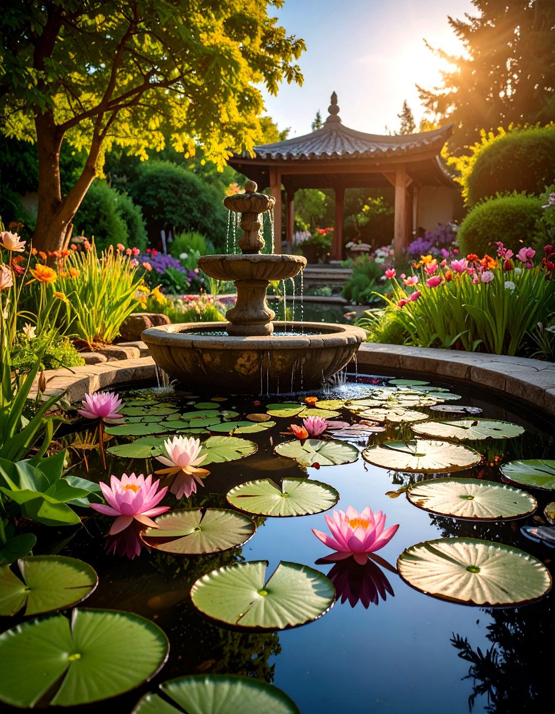 Vintage Water Garden Oasis - 24 Vintage Garden Ideas