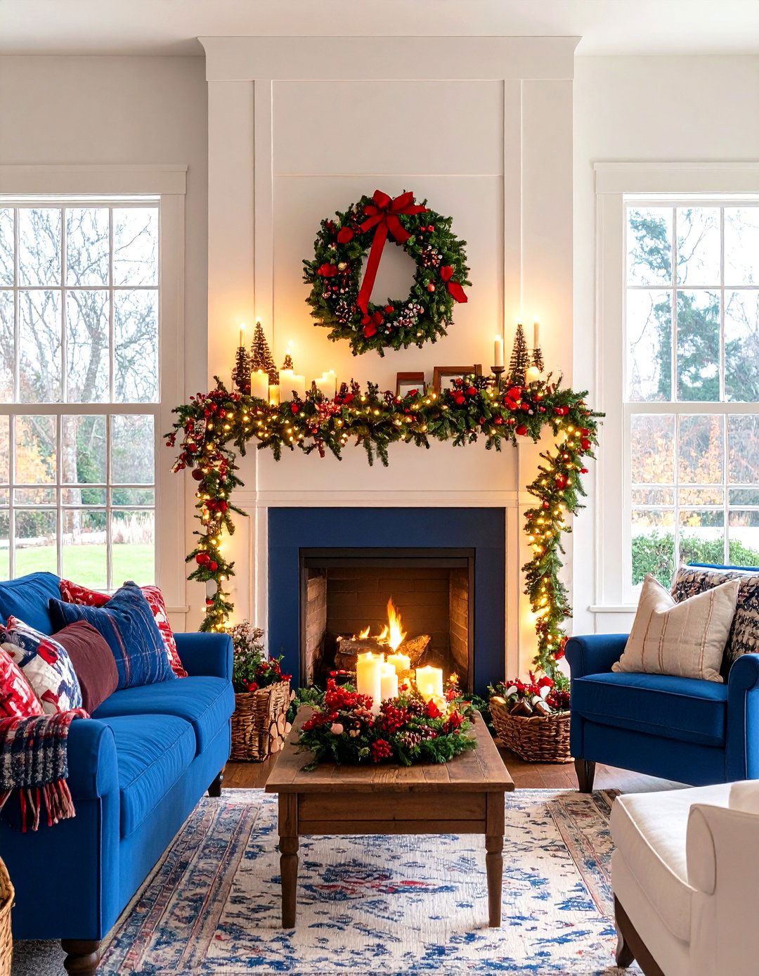 Vintage Window Frame Mantel Decor - 24 Farmhouse Fireplace Ideas
