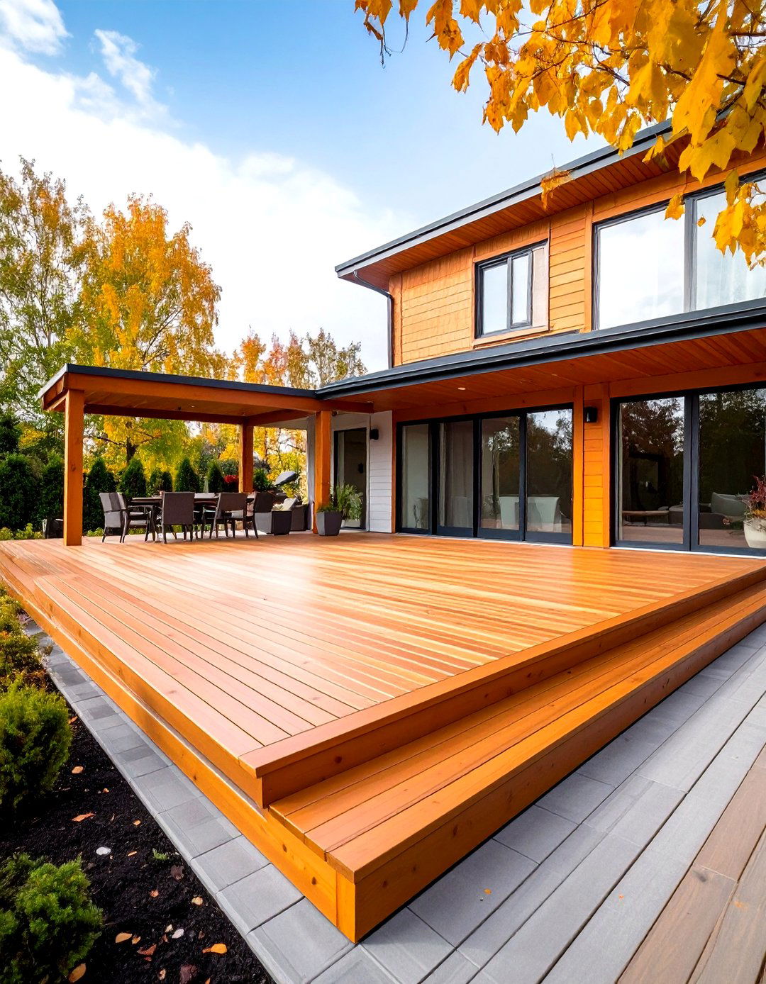 Vinyl Low Maintenance Solution - 24 Mobile Home Deck Ideas