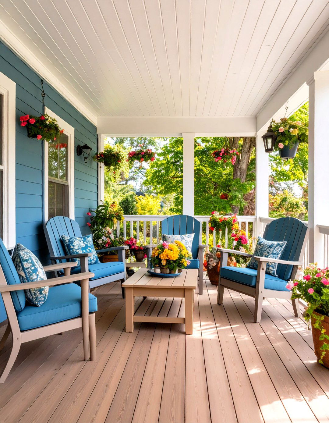 Vinyl Tongue and Groove Ceiling with Traditional Installation - 24 Vinyl Porch Ceiling Ideas