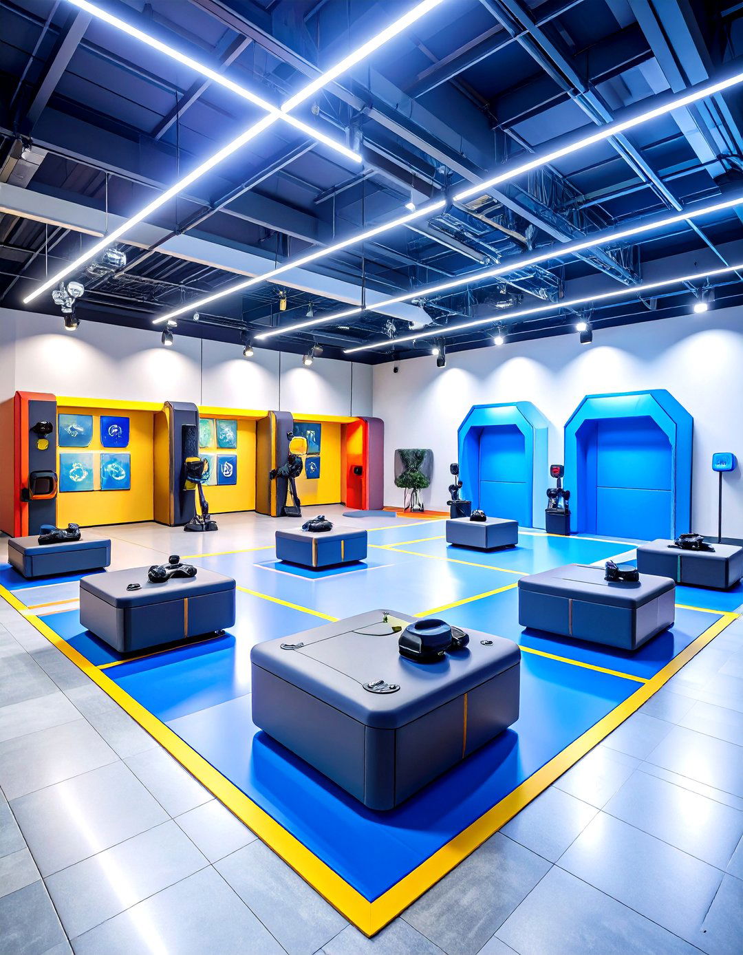 Virtual Reality Gaming Arena - 24 Game Room Ideas
