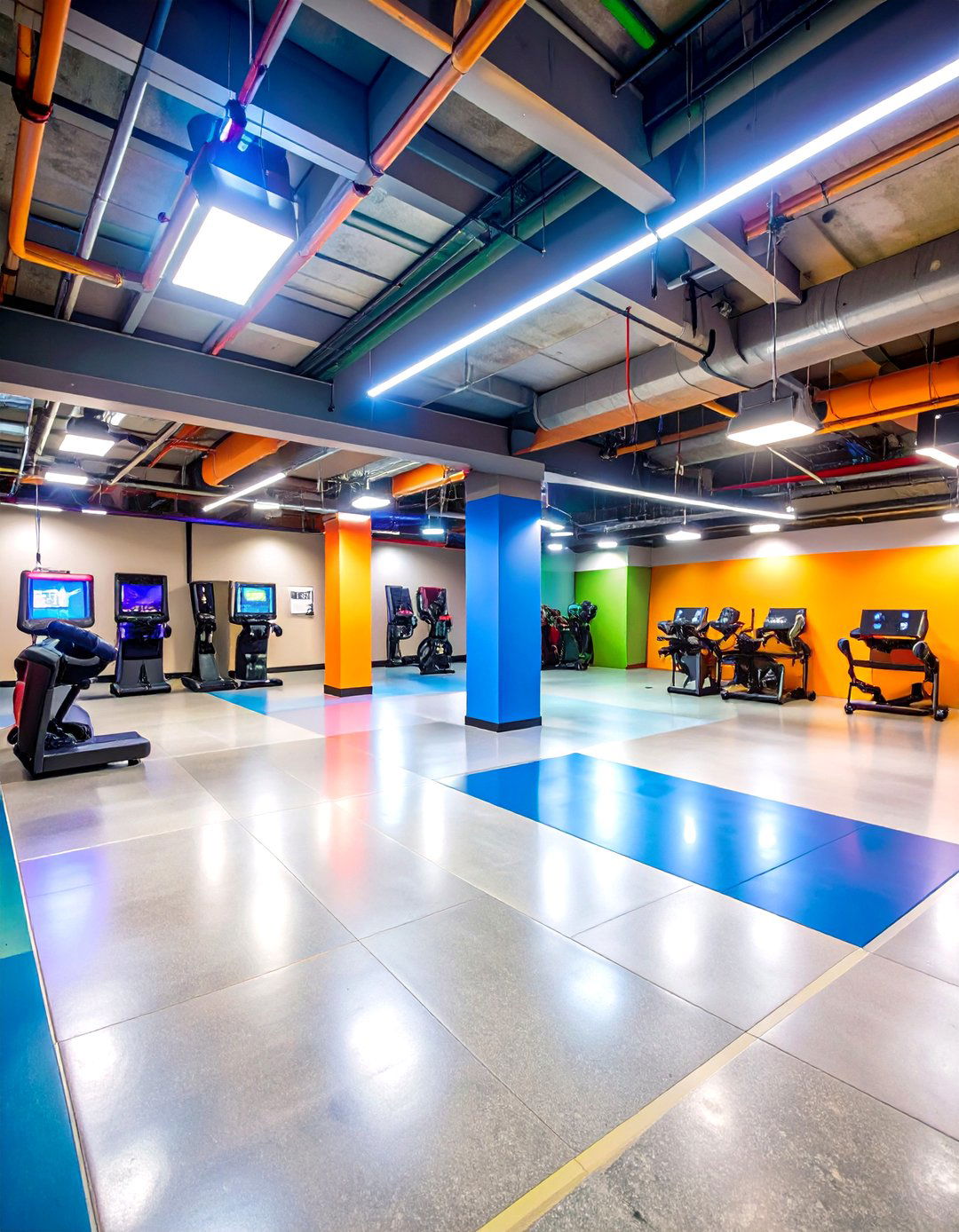 Virtual Reality Gaming Arena - 24 Basement Game Room Ideas