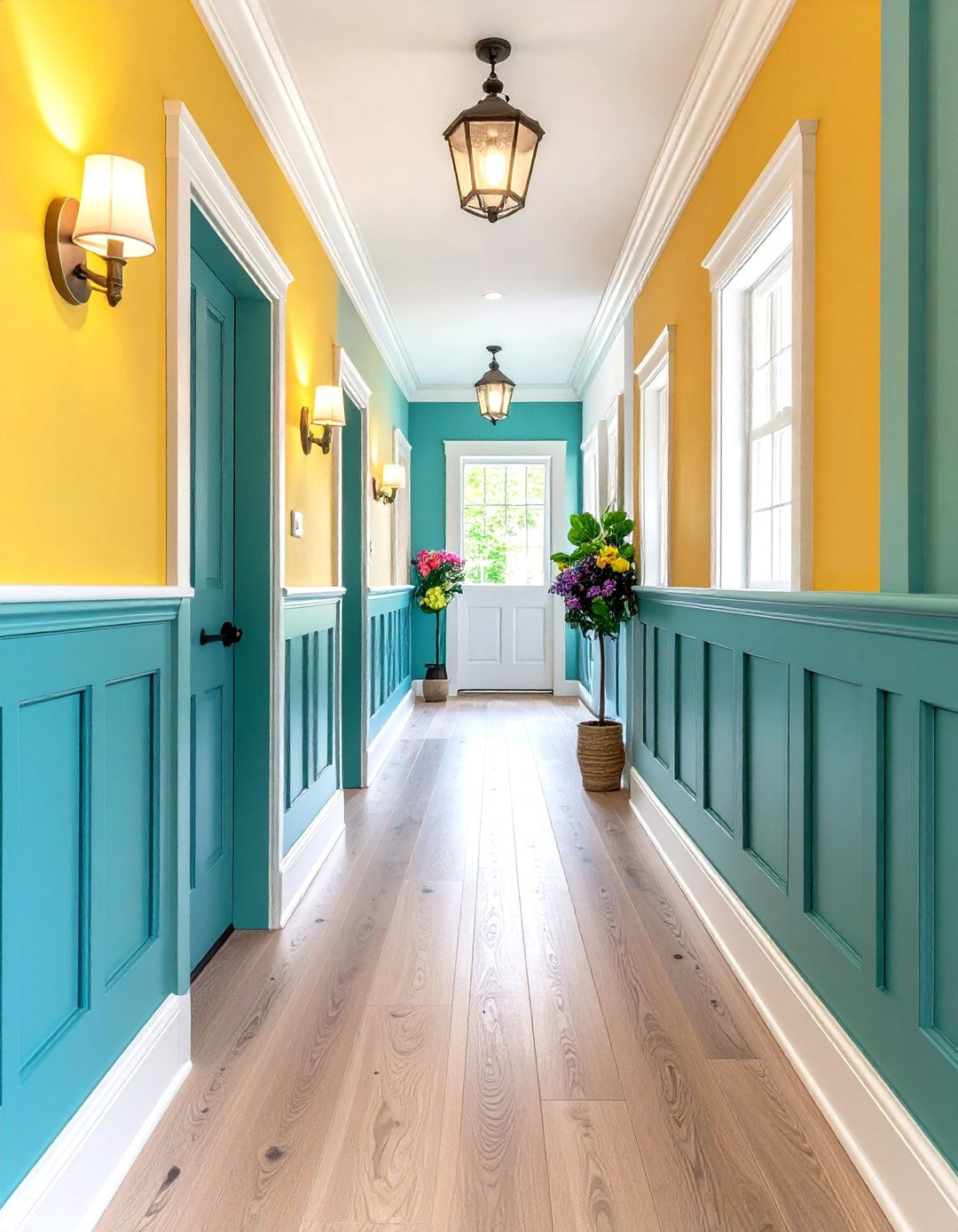 Wainscoting Wall Treatments - 24 Narrow Hallway Ideas