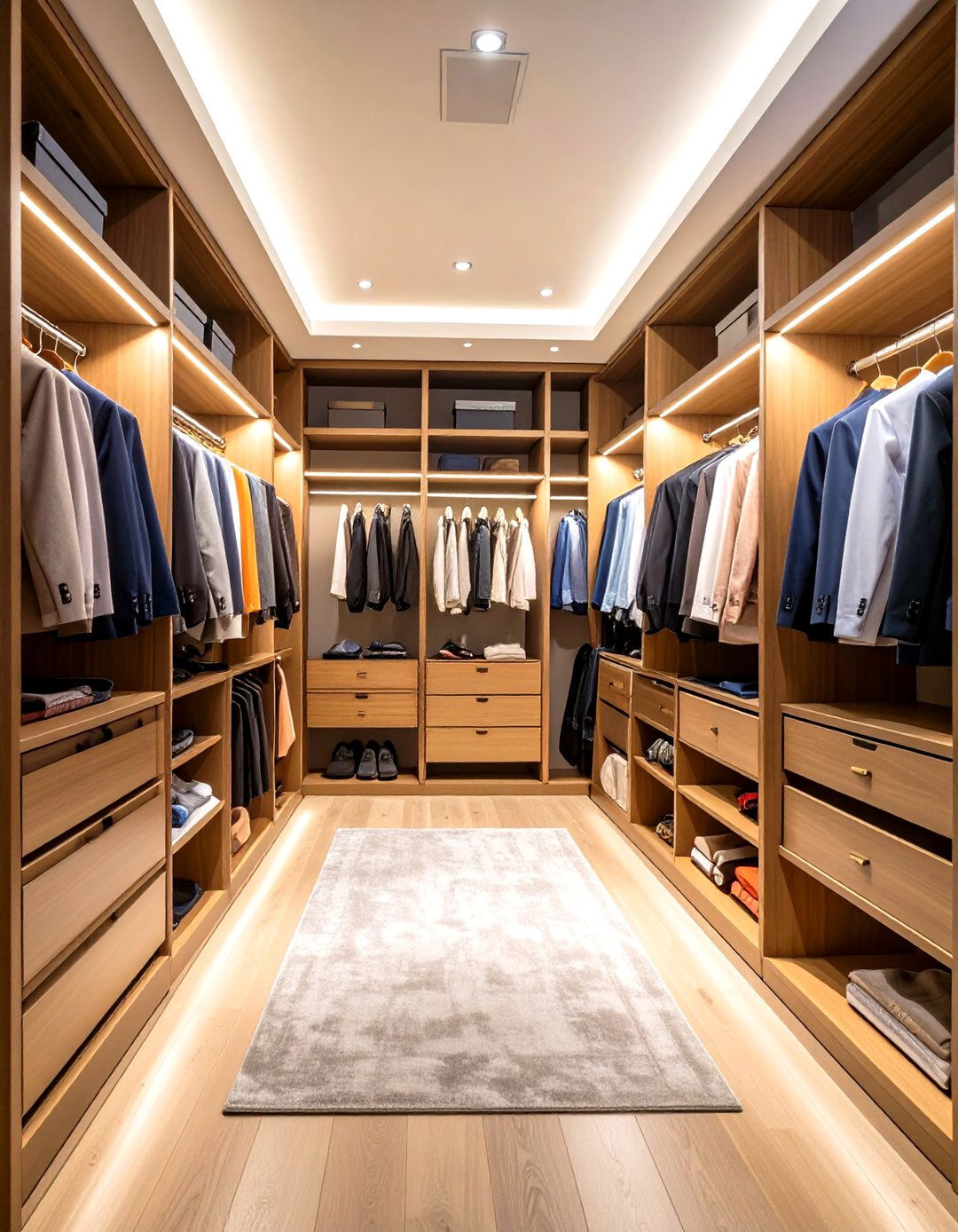 Walk In Closet Floor to Ceiling Wardrobe Cabinets - 24 Floor to Ceiling Cabinets Ideas