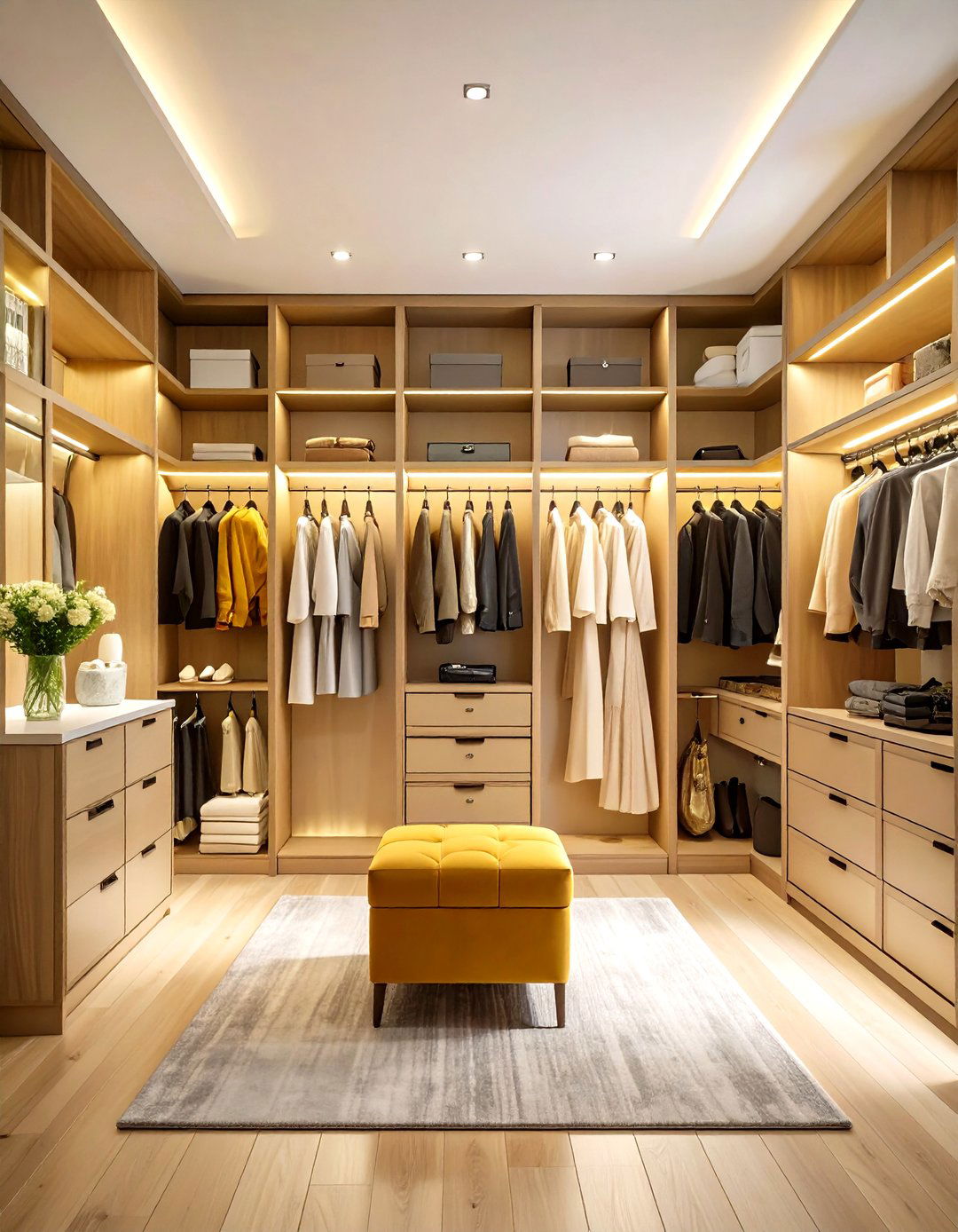 Walk In Closet Vanity Integration - 24 Vanity Room Ideas