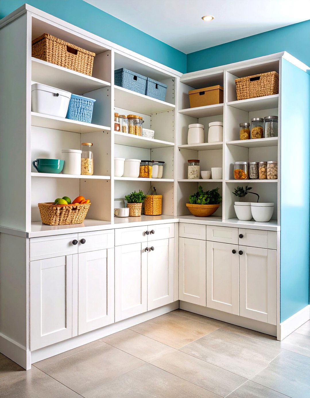 Walk In Corner Pantry Design - 24 Corner Pantry Ideas