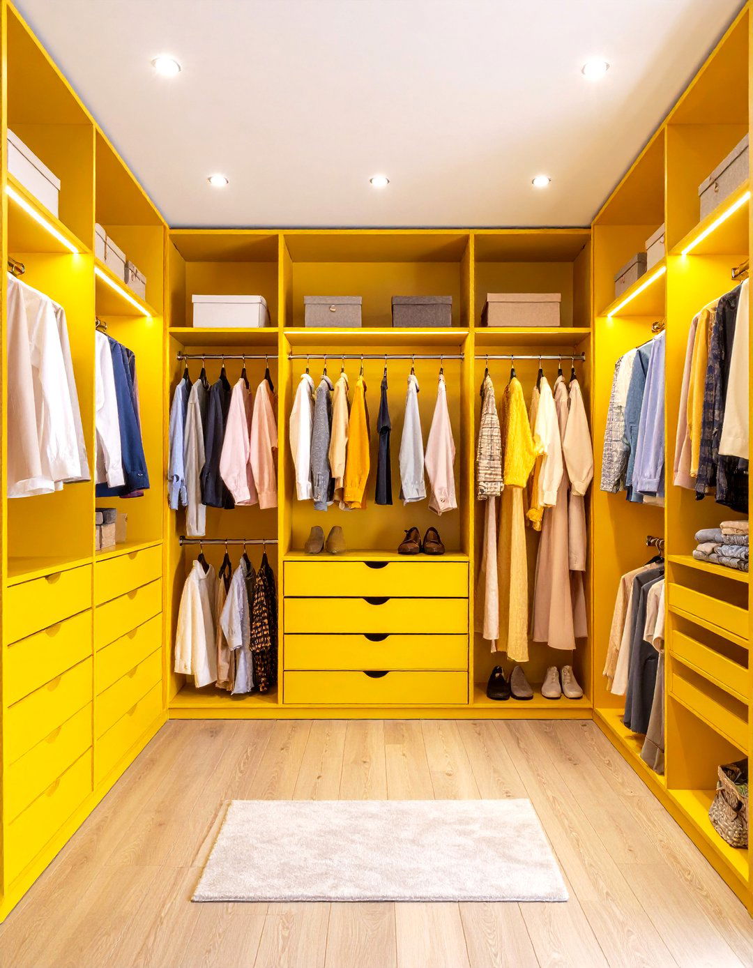Walk in Closet with Mirrored Walls - 24 Walk in Closet Ideas