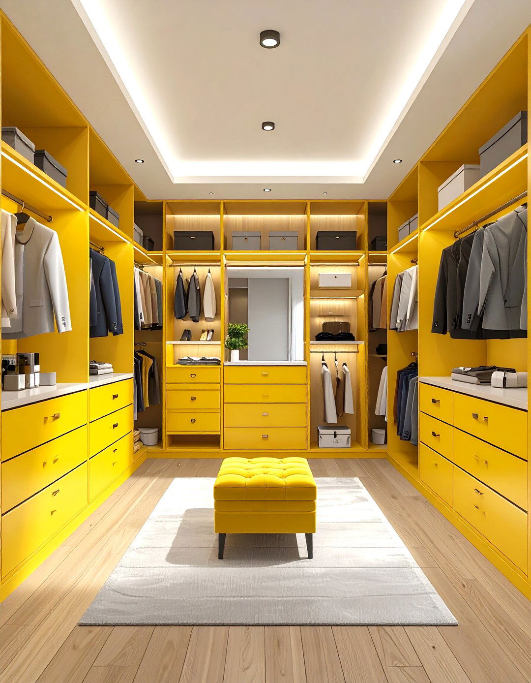 Walk in Closet with Vanity Area - 24 Walk in Closet Ideas
