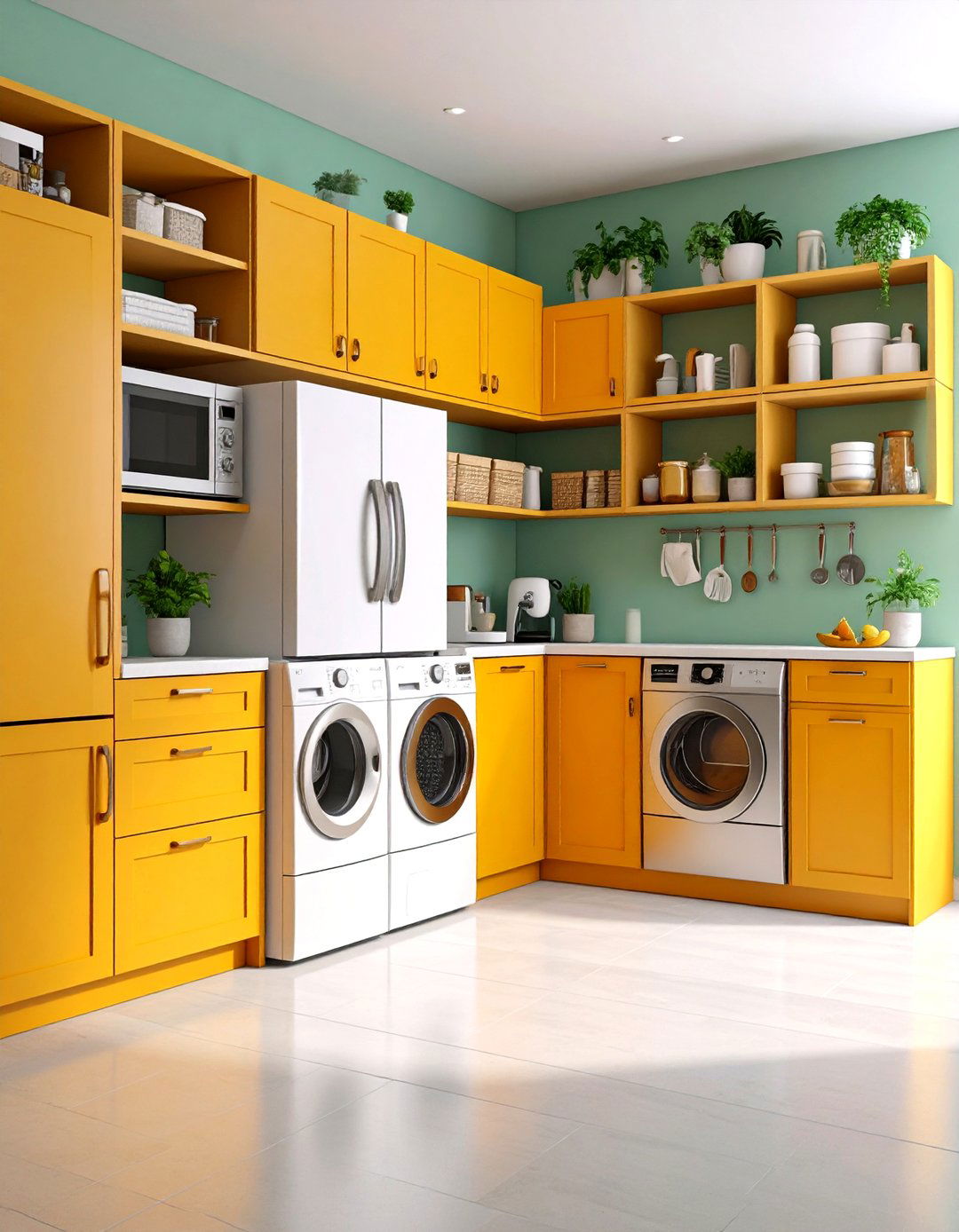 Walk in Pantry with Appliance Storage Garage - 24 Walk in Pantry Ideas