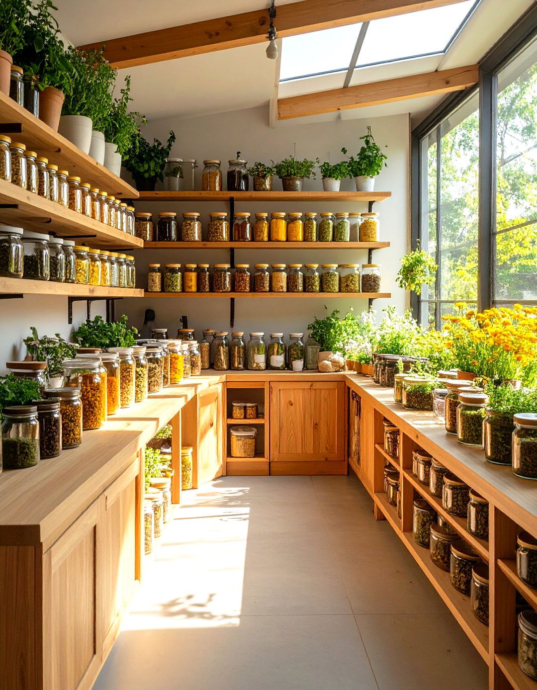Walk in Pantry with Herb Drying Station - 24 Walk in Pantry Ideas